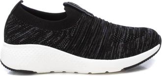 Xti Womens Technical Fabric Sneakers In Black