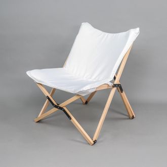 Mobili Rebecca Mobili Rebecca - Silla De Director Rebecca Mobili Mukwa 84x69x74 Madera Poli&eacute;ster Marr&oacute;n Blanco