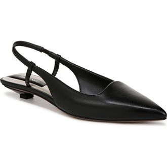 Franco Sarto Palmira Slingback Pointed Toe Pump - Wide Width Available in Black at Nordstrom Rack, Size 7
