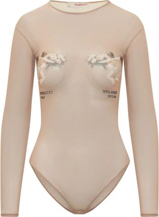 Fiorucci Double Angel Bodysuit - Dames - Bodies - Beige - XS - Tops
