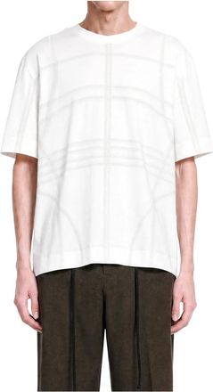 Craig Green Flatlock SS Jersey - Heren - T-shirts - Wit - L - Katoen - Tops