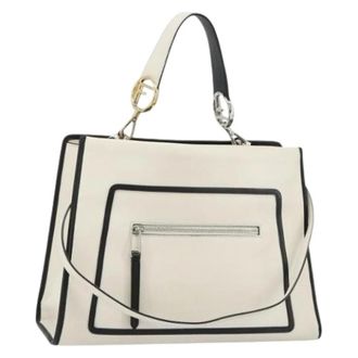 Fendi Pre-owned Handbags, female, White, Size: ONE SIZE Pre-owned Vintage Hand Bag