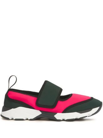 Marni round-toe strap sneakers - Pink