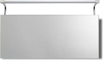 Mantra Inspired Mantra Sisley - Wall Lamp 10W led Big Double IP44 4000K, 850lm, Silver, Frosted Acrylic, Polished Chrome