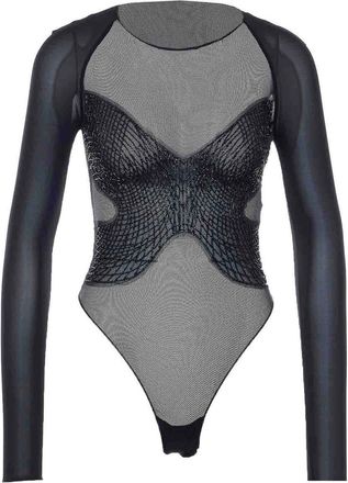 Elisabetta Franchi Black Mesh Body