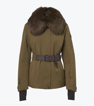 Moncler Vizelles belted ski jacket