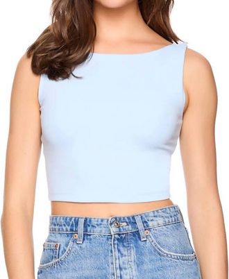 Susana Monaco Scoop Back Tank Top In Poolside