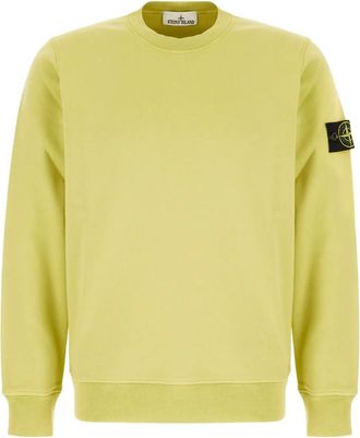 Stone Island Compass-patch cotton sweatshirt - Green