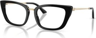 Jimmy Choo London 54mm Cat Eye optical glasses in Black at Nordstrom