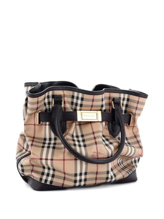 Burberry Golderton Haymarket Coated Canvas Medium tote bag - Beige