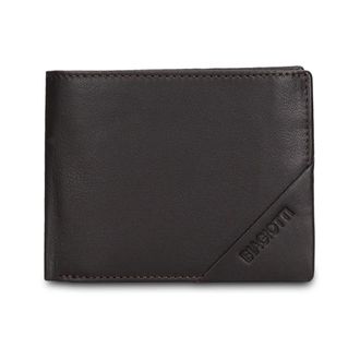 Laura Biagiotti Leren Portemonnee - Heren - Accessoires - Bruin - Maat: ONE Size Leer