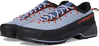 La Sportiva Tx4 Evo Womens Womens Climbing Shoes Stone-Blue/Cherry Tomato : EU 41.5 (US Womens 9.5+) B - Medium, Leather/Rubber