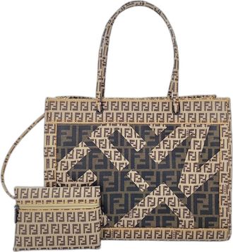 Fendi Zucca Brown Pvc Tote Bag (Pre-Owned)