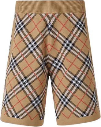 Burberry Check Knit Shorts