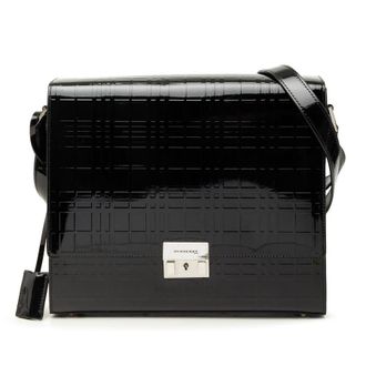 Burberry Pre-owned Burberry House Check Embossed Patent Crossbody Ladies Q7YKKFZLPXVEPZE3
