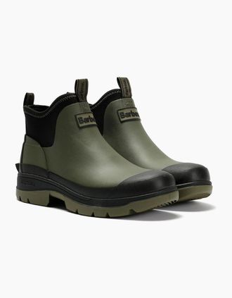 Barbour Mens Barbour Ridge Mens Uniform Green Ankle Wellington Boots - Size: 10