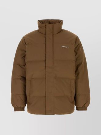 Carhartt Work in Progress quilted high collar jacket with front pockets