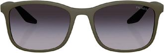 Prada Grey Gradient Square Mens Sunglasses PS A08S 15X09U 56