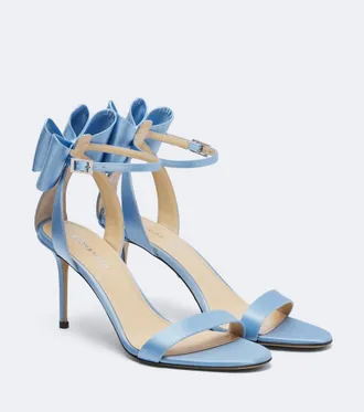 Mach & Mach Le Cadeau bow-detail satin sandals