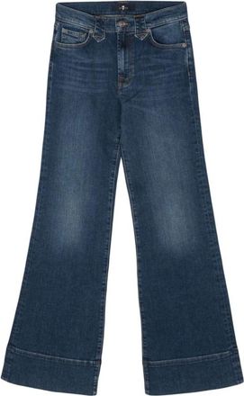 7 For All Mankind Wijde Jeans - Denim Blue - Dames - Loose Fit Jeans - Blauw - W29 - Denim - Jeans