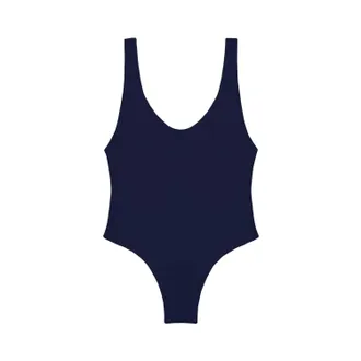 JADE Swim Womens Contour One Piece In Navy