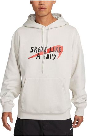 Nike Skate like a girl graphic hoodie Rice White DQ7305-072