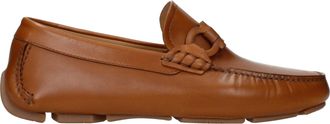 Ferragamo Mocasines Byte Hombres Marr&oacute;n/Cuero Galleta