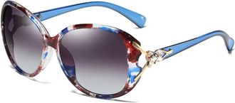 Generic Polarized Sunglasses for Ladies with Intelligent Photochromic Lens and Diamond Fox Head Trim - Blocks Ultraviolet Rays