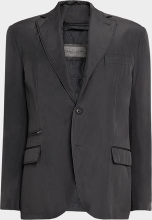 Corneliani Men & apos;s Technical Fabric Single-Breasted Blazer