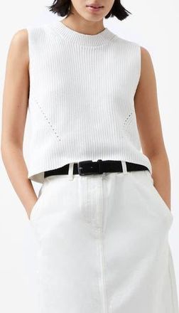 French Connection Mozart Crop Sweater Vest in Winter White at Nordstrom Rack, Size X-Large