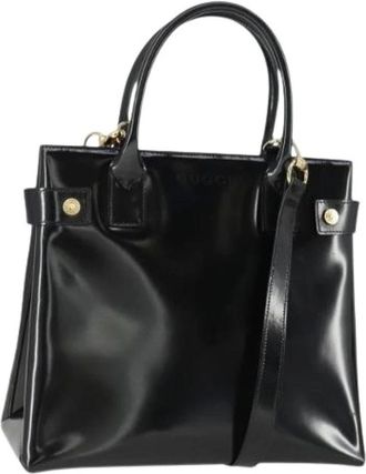 Gucci Pre-owned Handbags, female, Black, Size: ONE SIZE Pre-owned Vintage Handbag