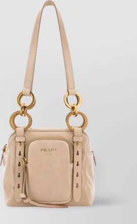 Prada mini calf leather shoulder bag