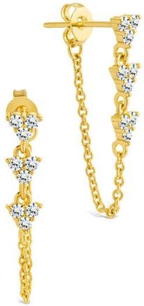 Sterling Forever Luci Chain Drop Earrings in Gold at Nordstrom Rack
