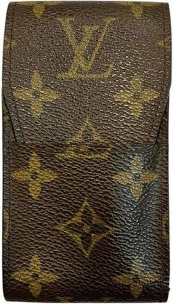 Louis Vuitton Pre-owned Accessories, male, Brown, Size: ONE SIZE Pre-owned Monogram Cigarette Case