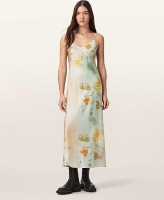 AllSaints Bryony Floral Slip Dress