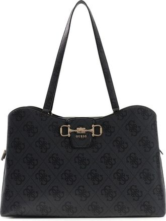 Guess Tassen, Dames, Zwart, ONE Size, Polyester, Janie Logo Girlfriend Draagtas