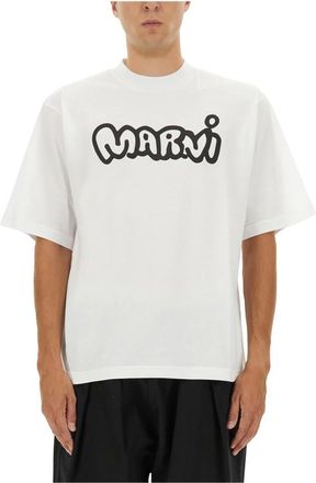 Marni Hombre, Camisetas, Blanco, Talla: L