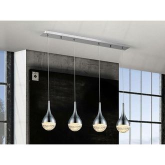 Schuller Schuller - Elie - Integrated led Crystal Bar Ceiling Pendant Chrome Bubble Effect