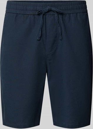 Only & Sons Regular Fit Bermudas aus Baumwoll-Leinen-Mix Modell LINUS in Dunkelblau, Gr&ouml;&szlig;e XXL