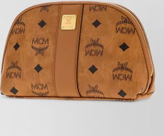 MCM aren printed canvas clutch bag