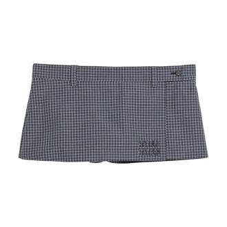 Miu Miu Knit Skirt - female - Miu Miu - Short Skirts - Blue - S - Skirts