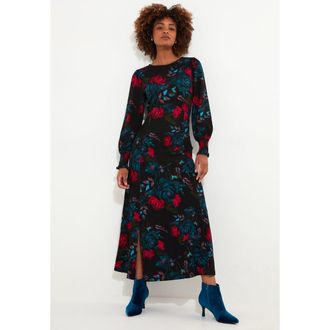 Joe Browns Stretch Knit Jersey Maxi Dress in Bold Red Rose at Nordstrom, Size Large