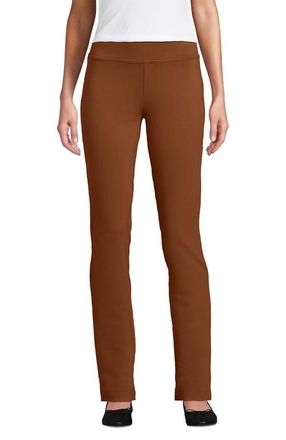 Lands End Starfish Mid Rise Slim Leg Pants in Rich Ginger Brown at Nordstrom, Size X-Small Short