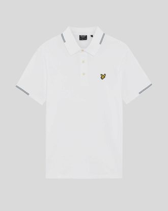 Lyle & Scott Fijn Katoenen Tipped Polo Shirt