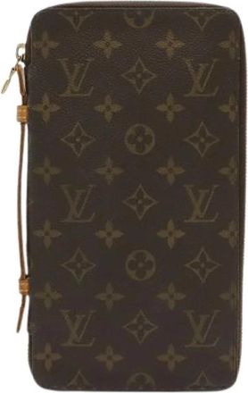 Louis Vuitton Pre-owned Monogram Travel Case - Dames - Vintage Clutch - Bruin - ONE Size - Vintage