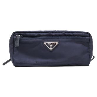 Prada Navy Nylon Pouch (Pre-Owned)