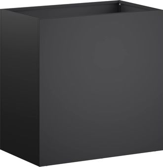 vidaXL Macetero De Jard&iacute;n Negro 50 X 30 X 40 Cm Acero Laminado En Fr&iacute;o Vidaxl