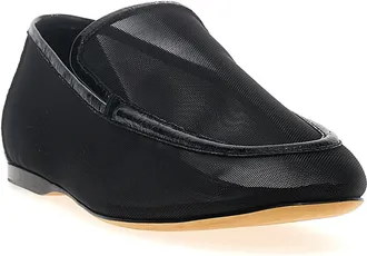Khaite Womens Black Polyamide Slip-On Loafers