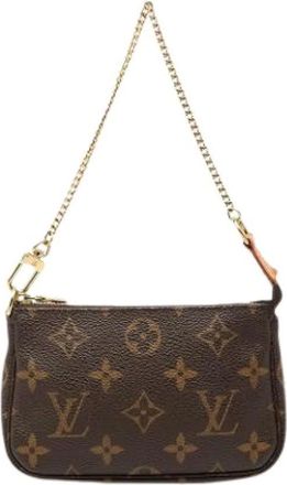 Louis Vuitton Pre-owned Mini Bags, female, Brown, Size: ONE SIZE Pre-owned Mini Pochette Accessoires