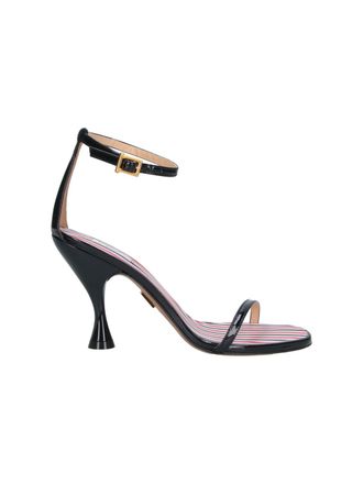 Thom Browne Black 4 Bar Open-Toe Leather Pumps